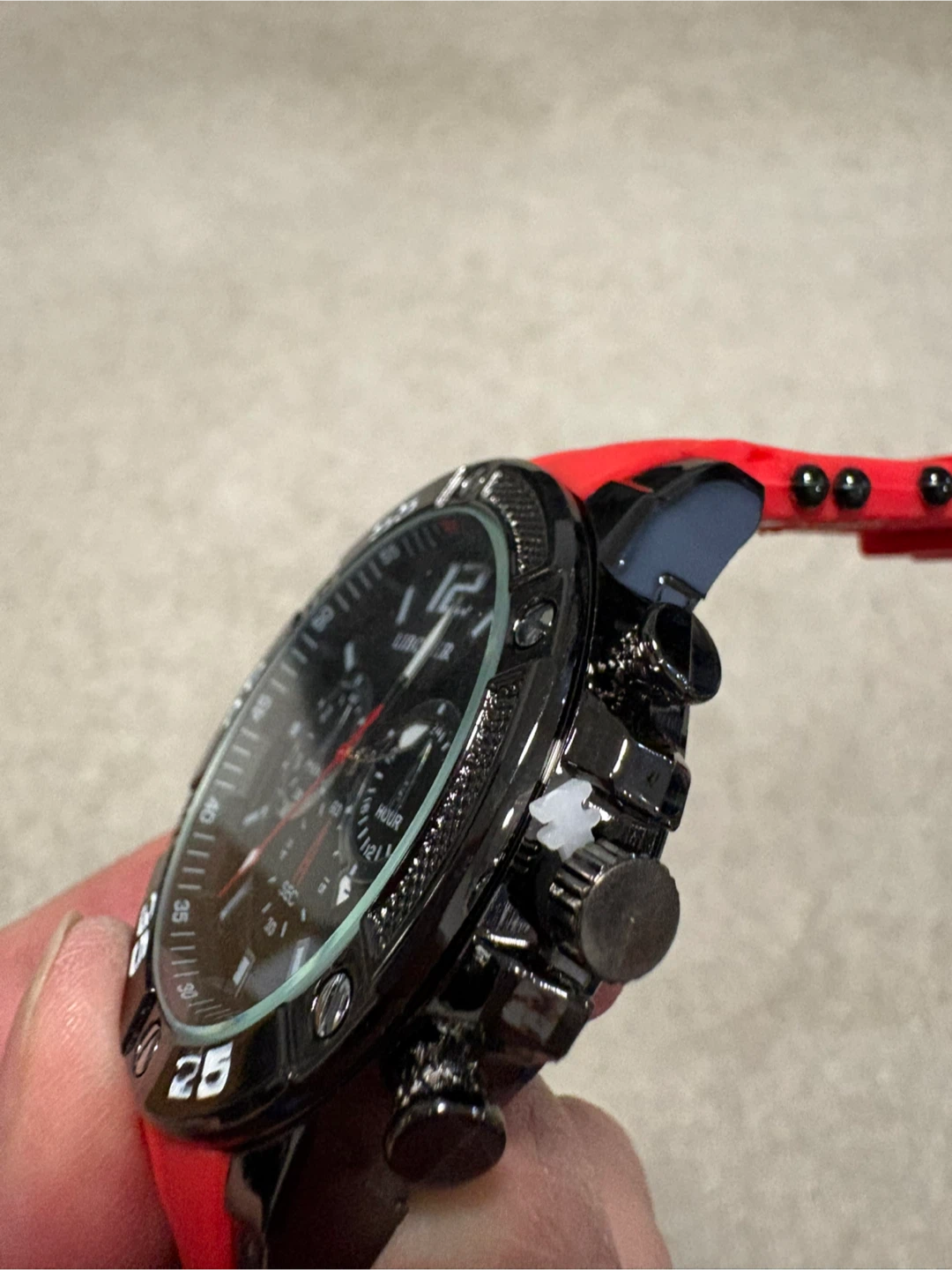 New LIBOGER Men’s Sport Watch – Red Silicone Band - photo 3