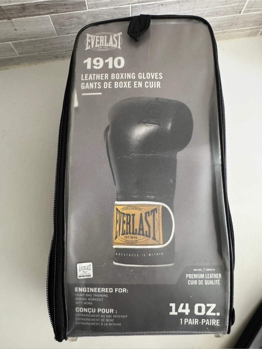 Everlast 1910 10oz Leather Boxing Gloves - photo 2