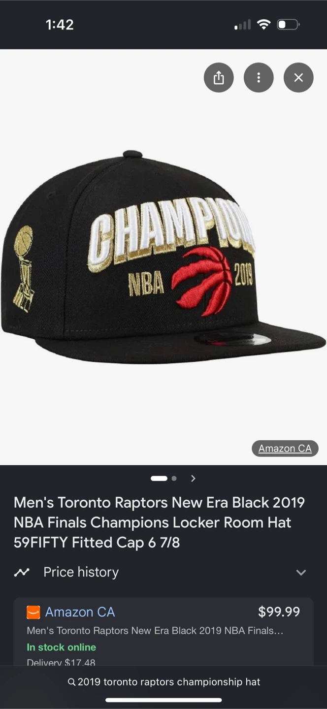 New Era Toronto Raptors 2019 NBA Champions Hat - photo 4
