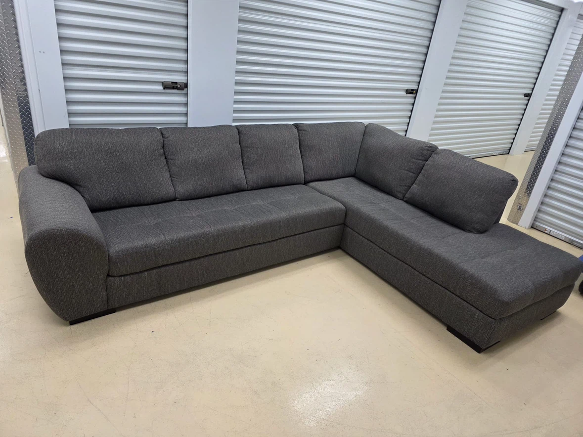Large Dark Grey Sectional Sofa