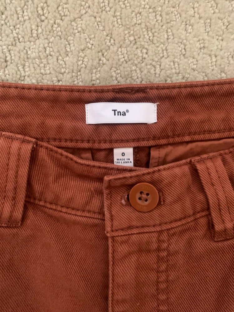 Tna Cargo Pants - Rust Orange - Size 0 - photo 4