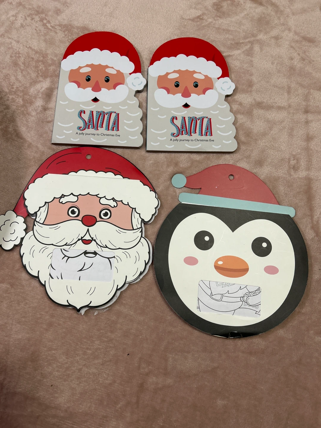Christmas Santa and Penguin Cutouts