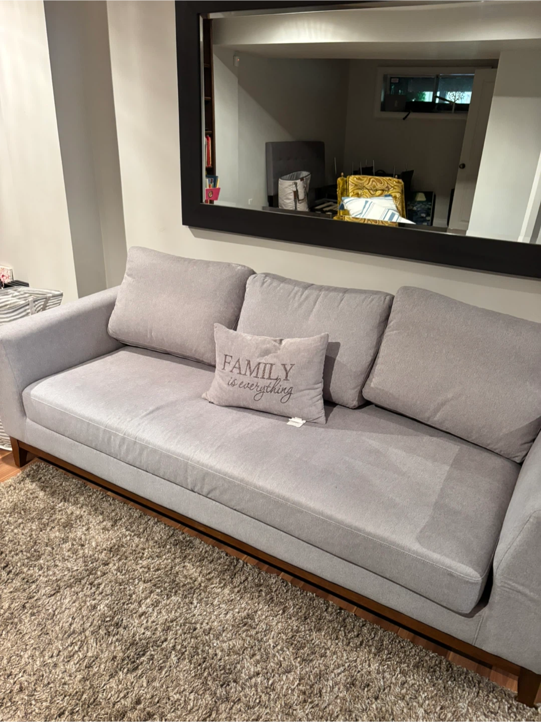 Upholstered couch