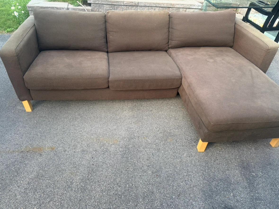 Ikea Brown Sectional Sofa - photo 2
