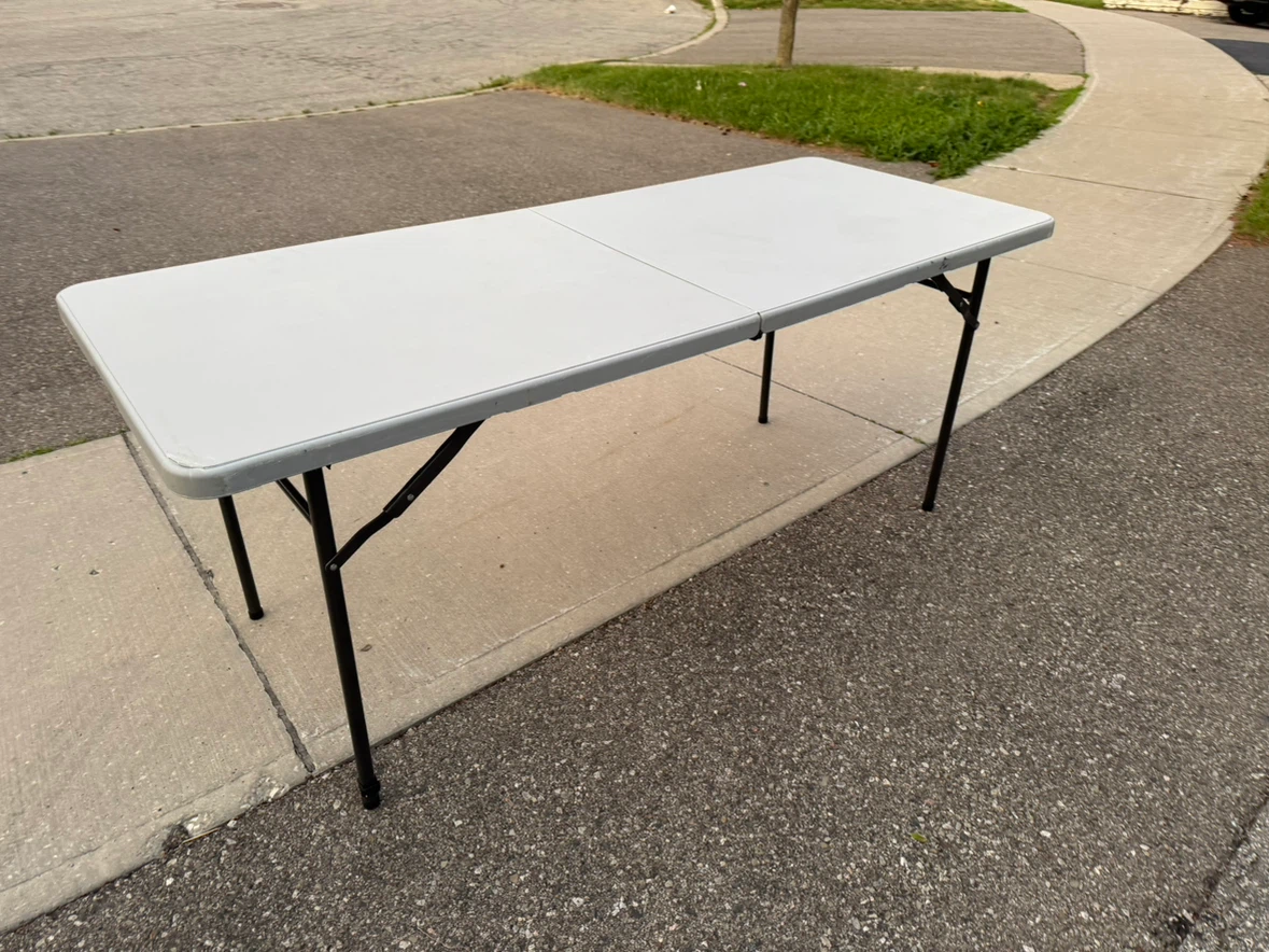 White Folding Table