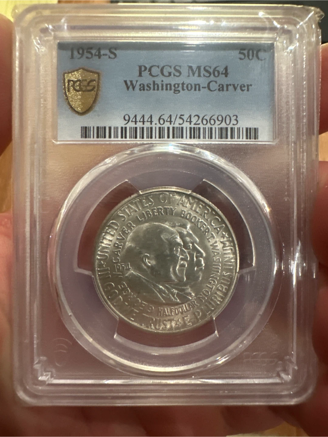 1954-S Washington Carver Half Dollar PCGS MS64