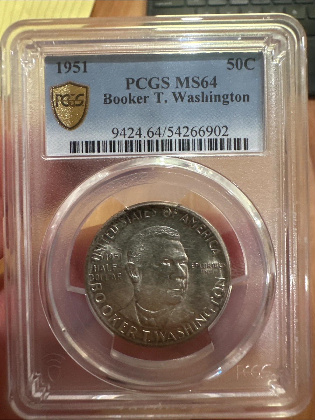 1951 Booker T. Washington Silver Half Dollar
