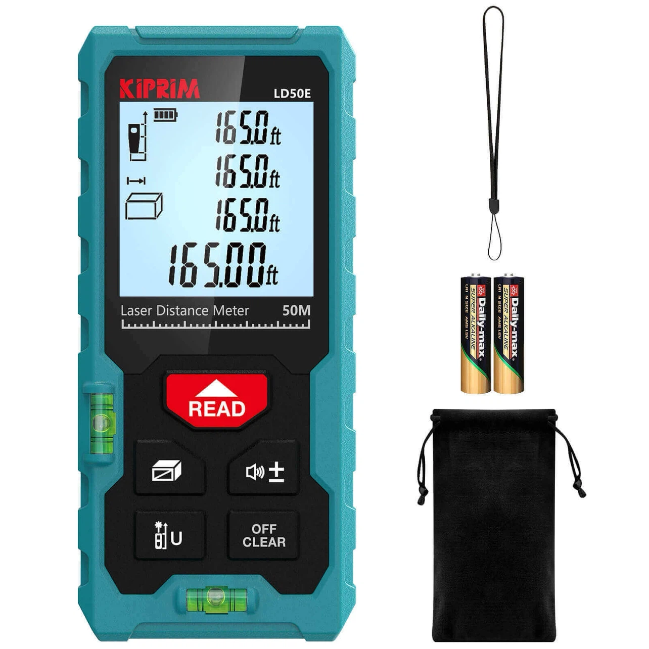 KIPRIM LD50E Laser Distance Meter - 50M Range