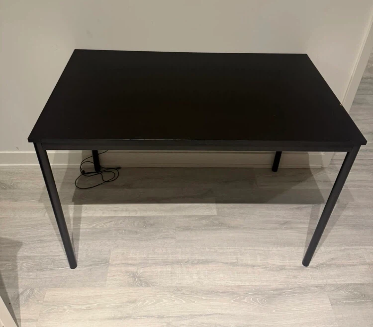 Black Dining Table - 110cm x 67cm