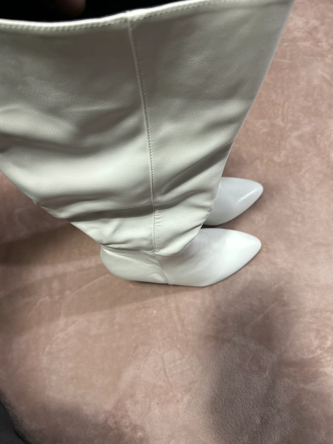 White Knee-High Boots - photo 5