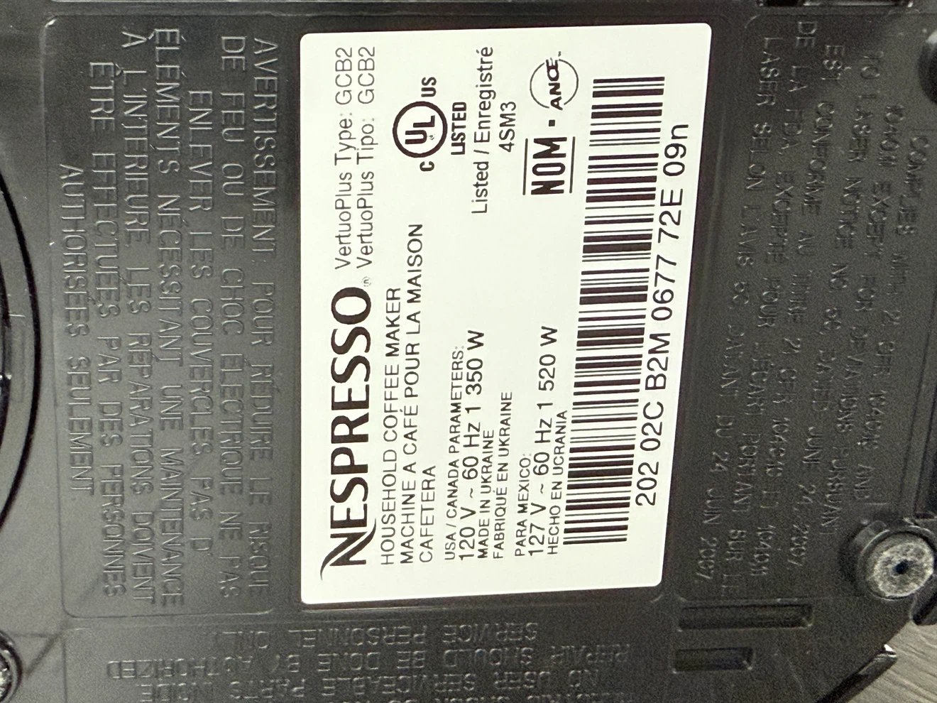 *NEW* Nespresso VertuoPlus Coffee Maker - photo 2