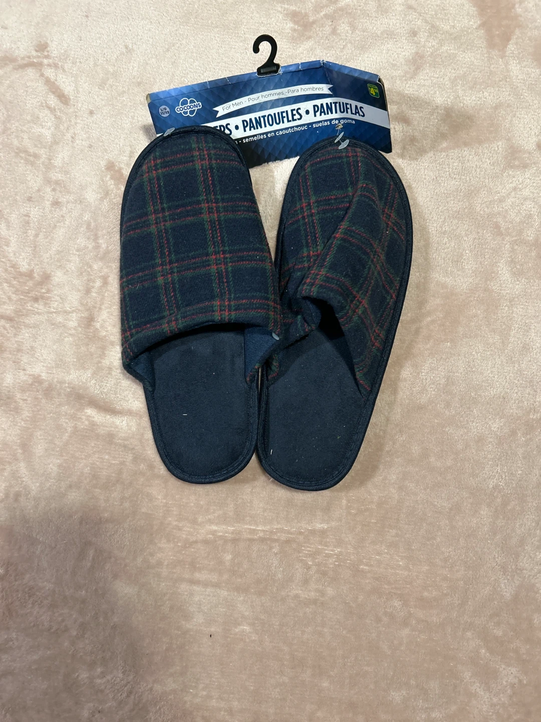 Cocona Men's Plaid Slippers