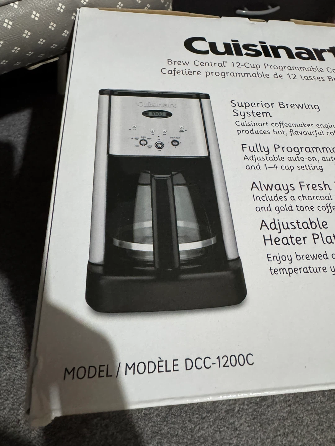 Cuisinart Brew Central 12-Cup Programmable Coffeemaker DCC-1200C - photo 4