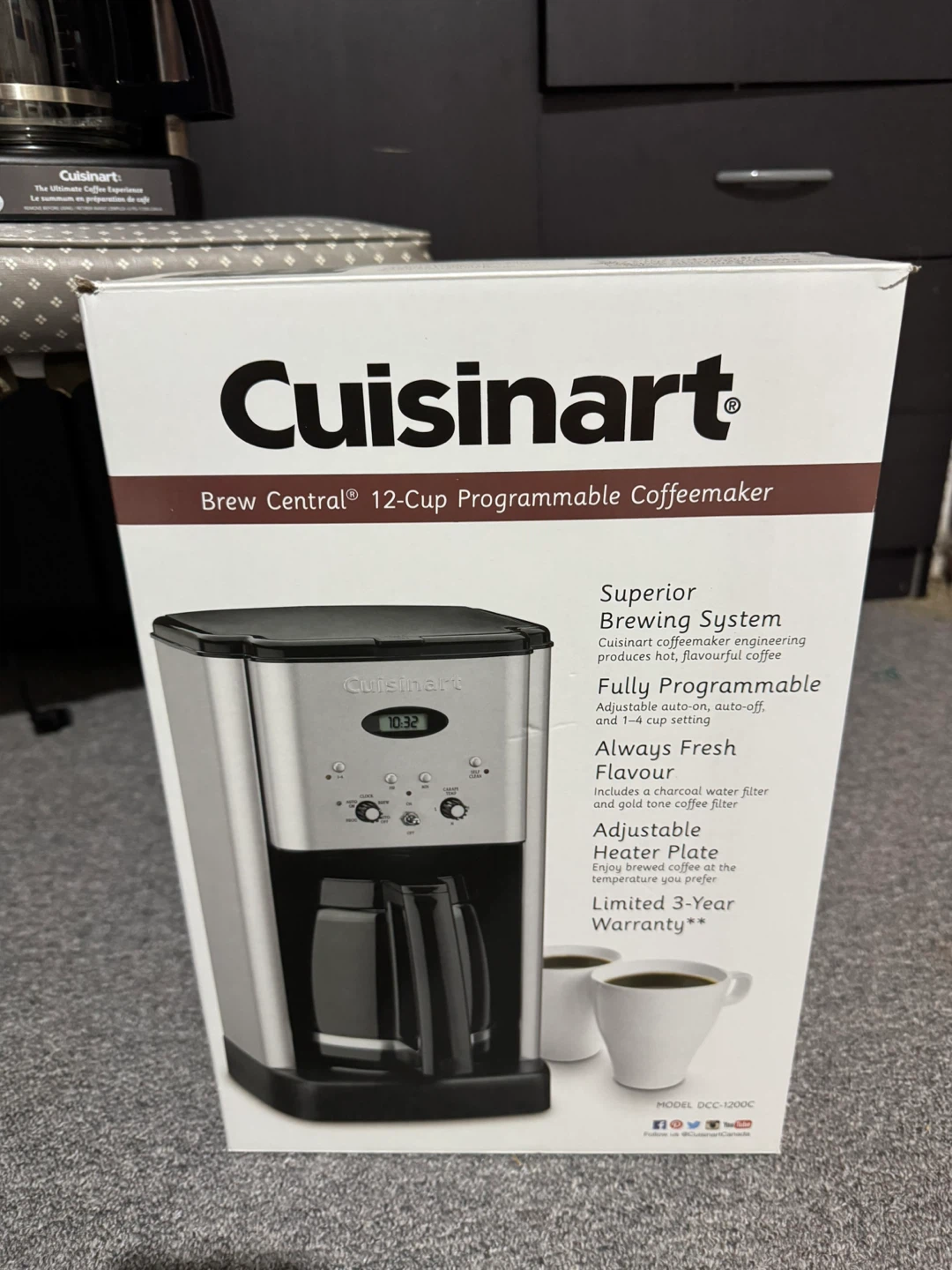 Cuisinart Brew Central 12-Cup Programmable Coffeemaker DCC-1200C - photo 3