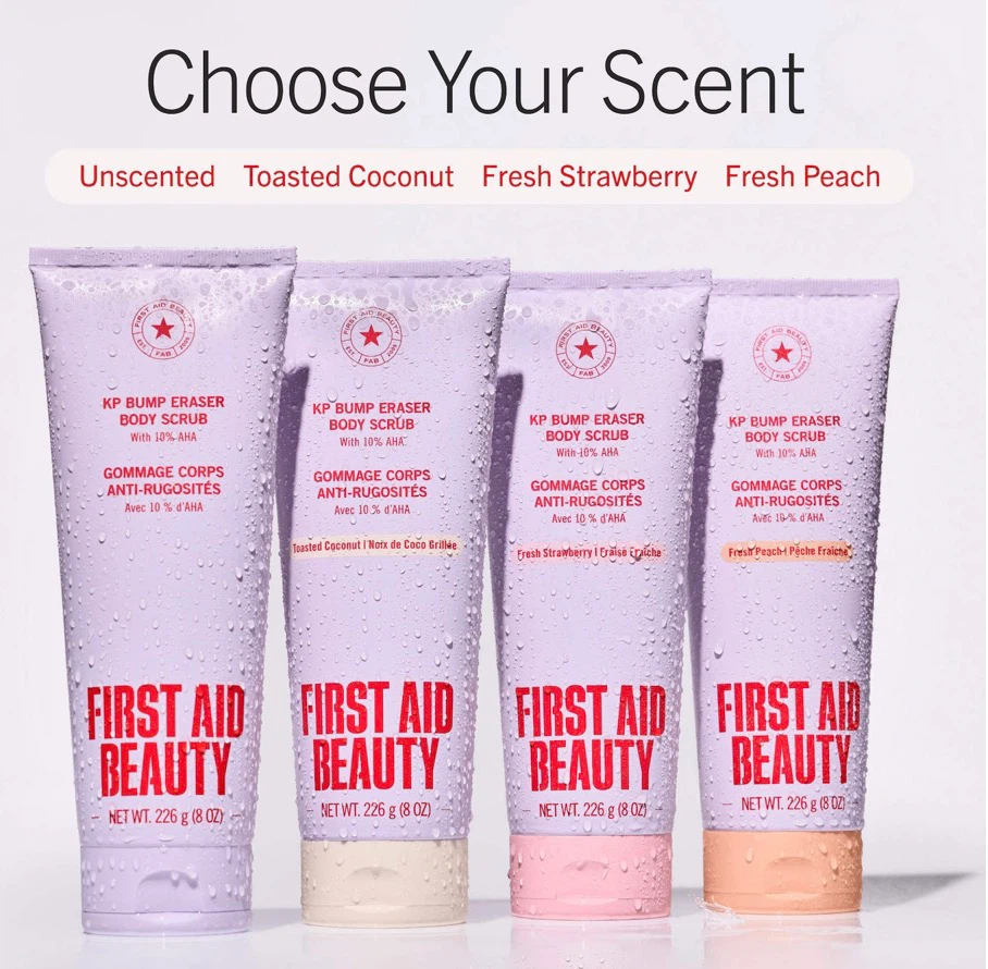 First Aid Beauty KP Bump Eraser Body Scrub with AHA - 8 oz