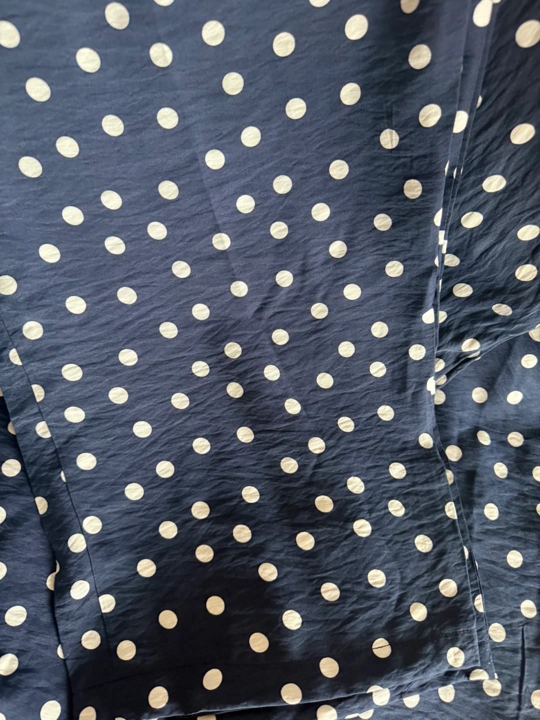 Navy Polka Dot Long Sleeve Tunic with pant - photo 3