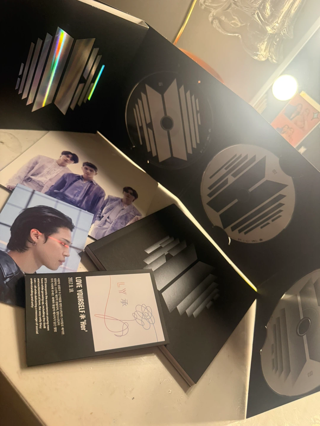 BTS Love Yourself Her CD Set with Photocards & Stickers