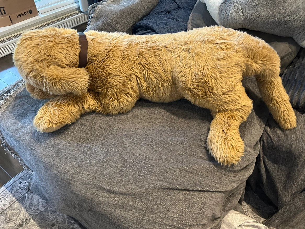 Large stuffed brown dog - photo 2