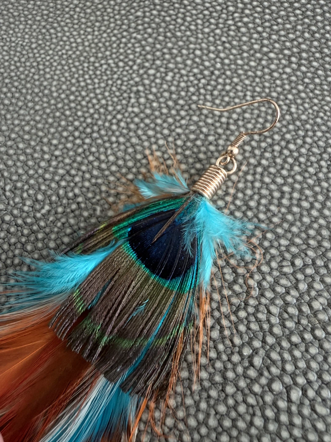 Feather Earrings - Peacock & Bright Colours - photo 3