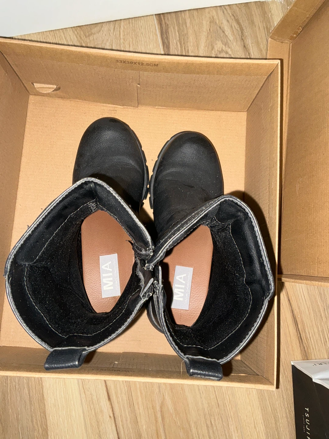 MIA Black Combat Boots with Buckle Detail - photo 2