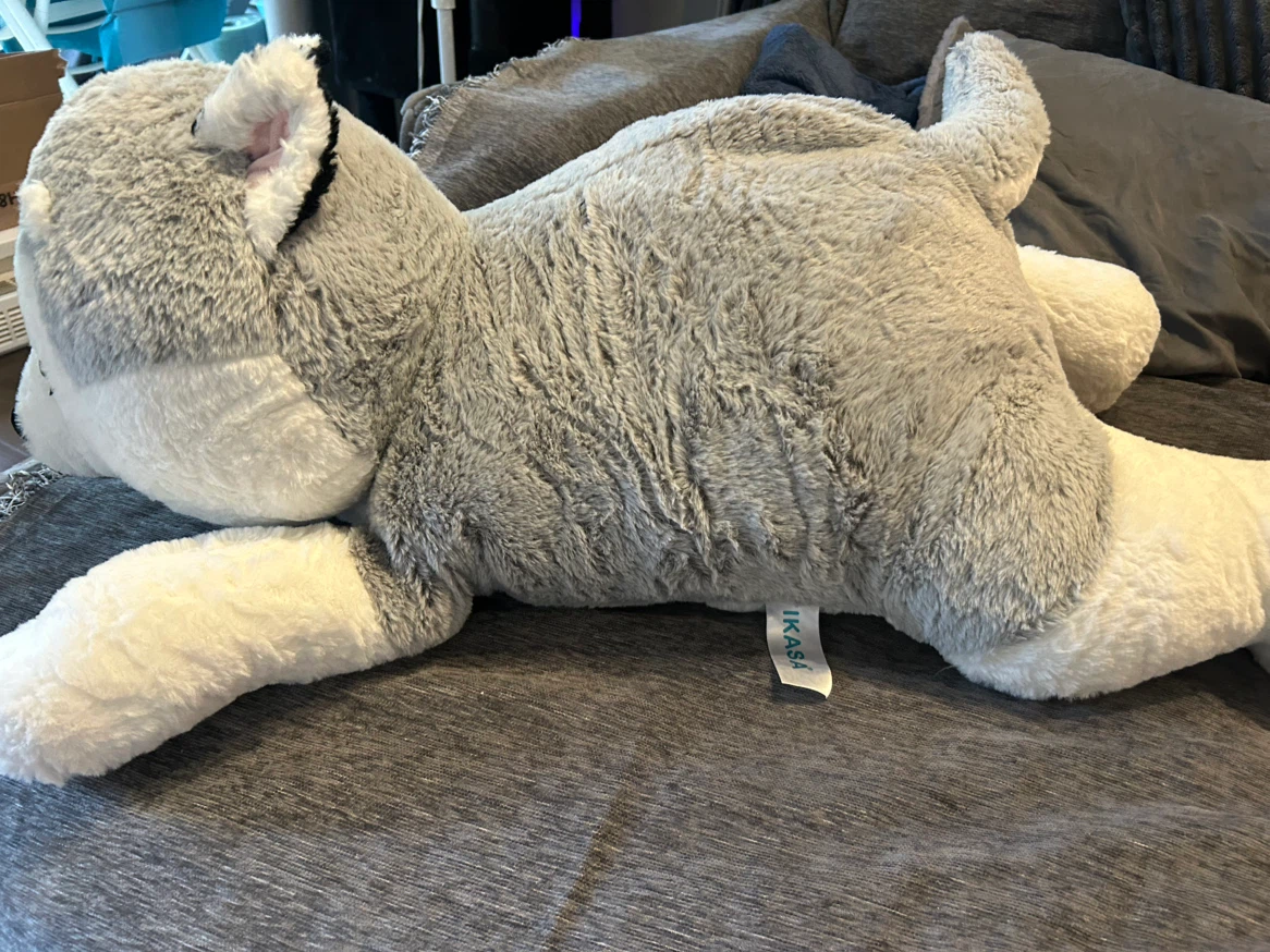 Large stuffed plush husky - photo 2
