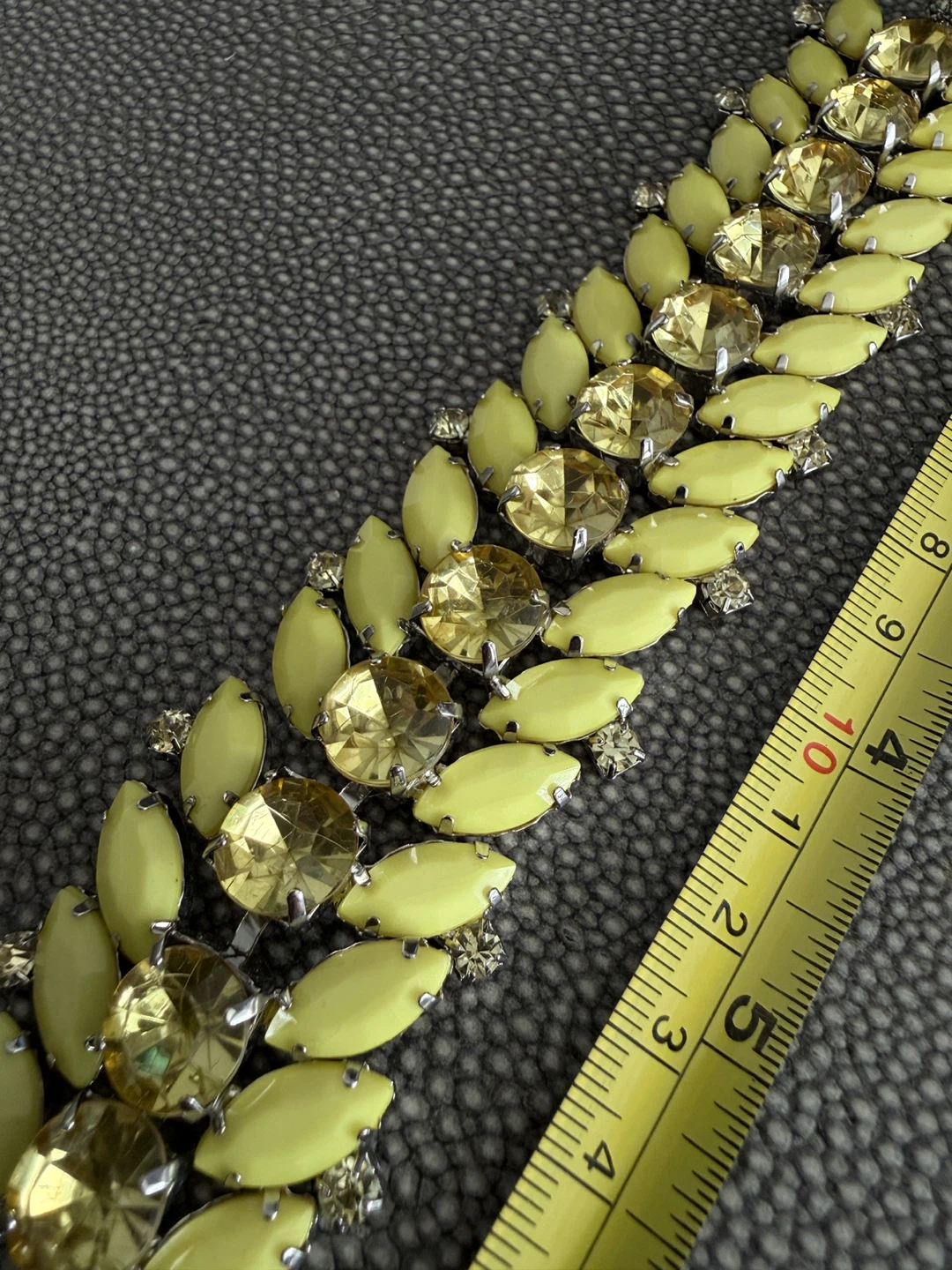 Yellow Gemstone & Enamel Bracelet - photo 4