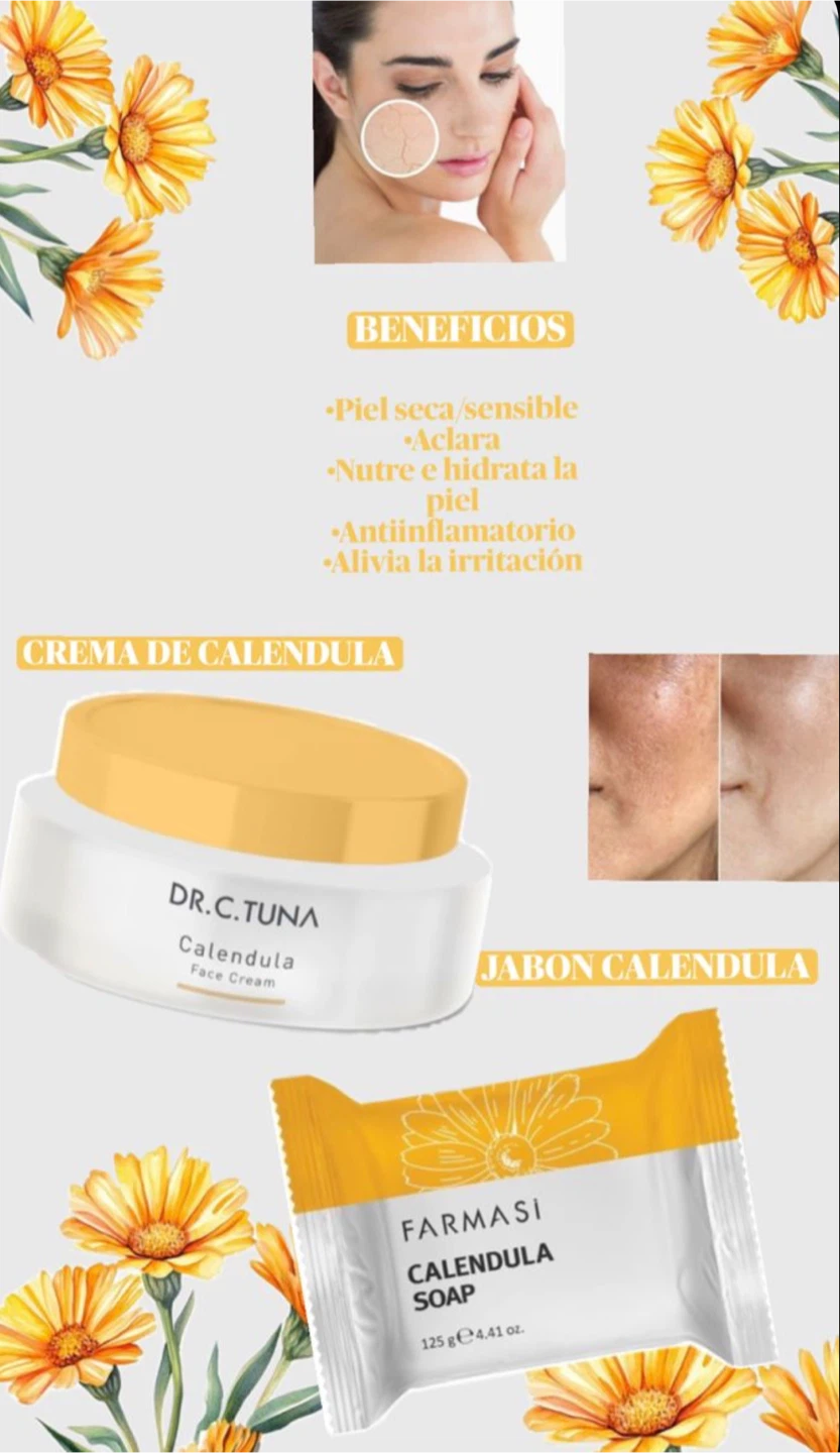Dr. C. Tuna Calendula Face Cream & Farmasi Calendula Soap