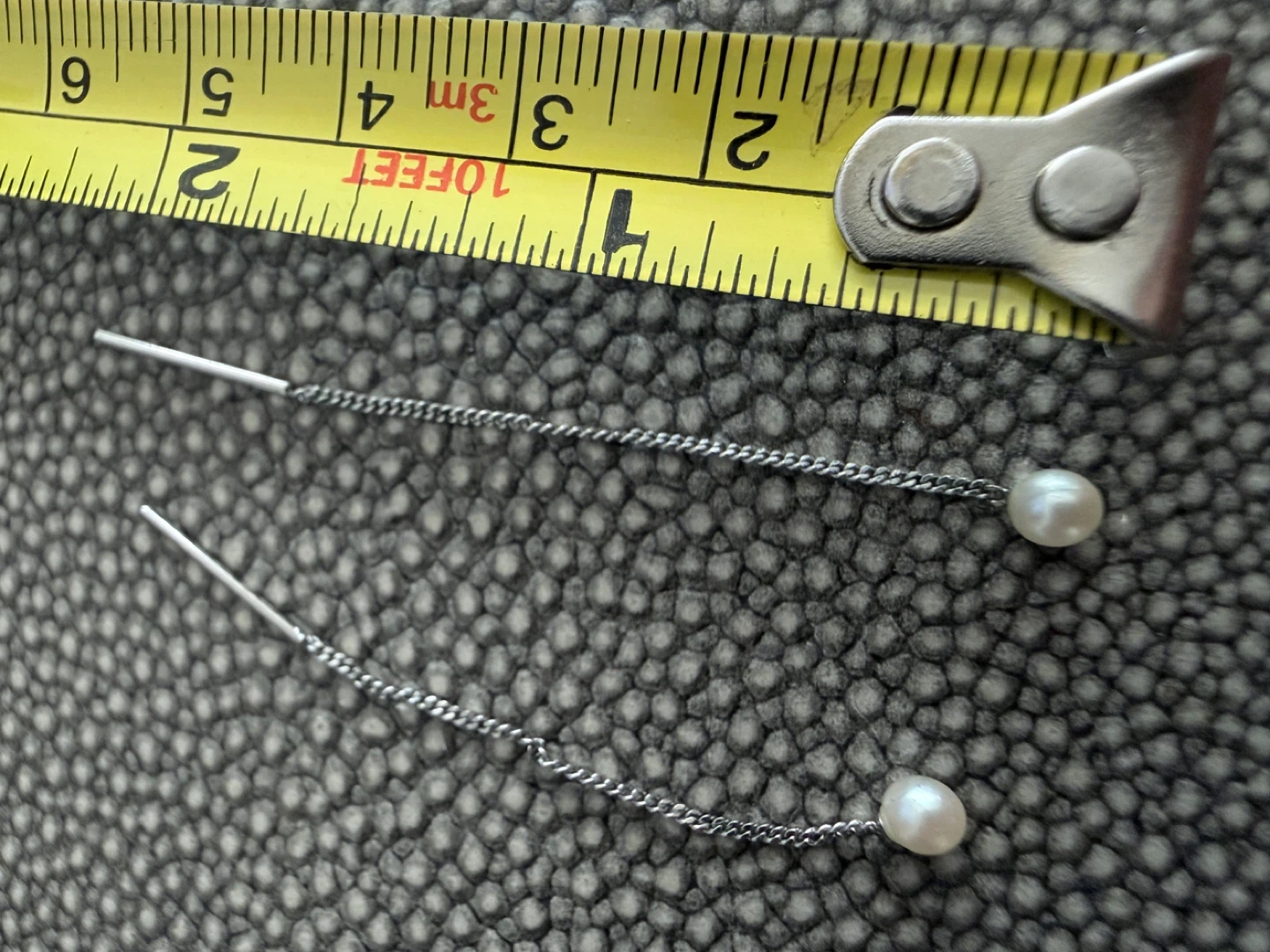 Pearl Drop Threader Earrings - photo 3