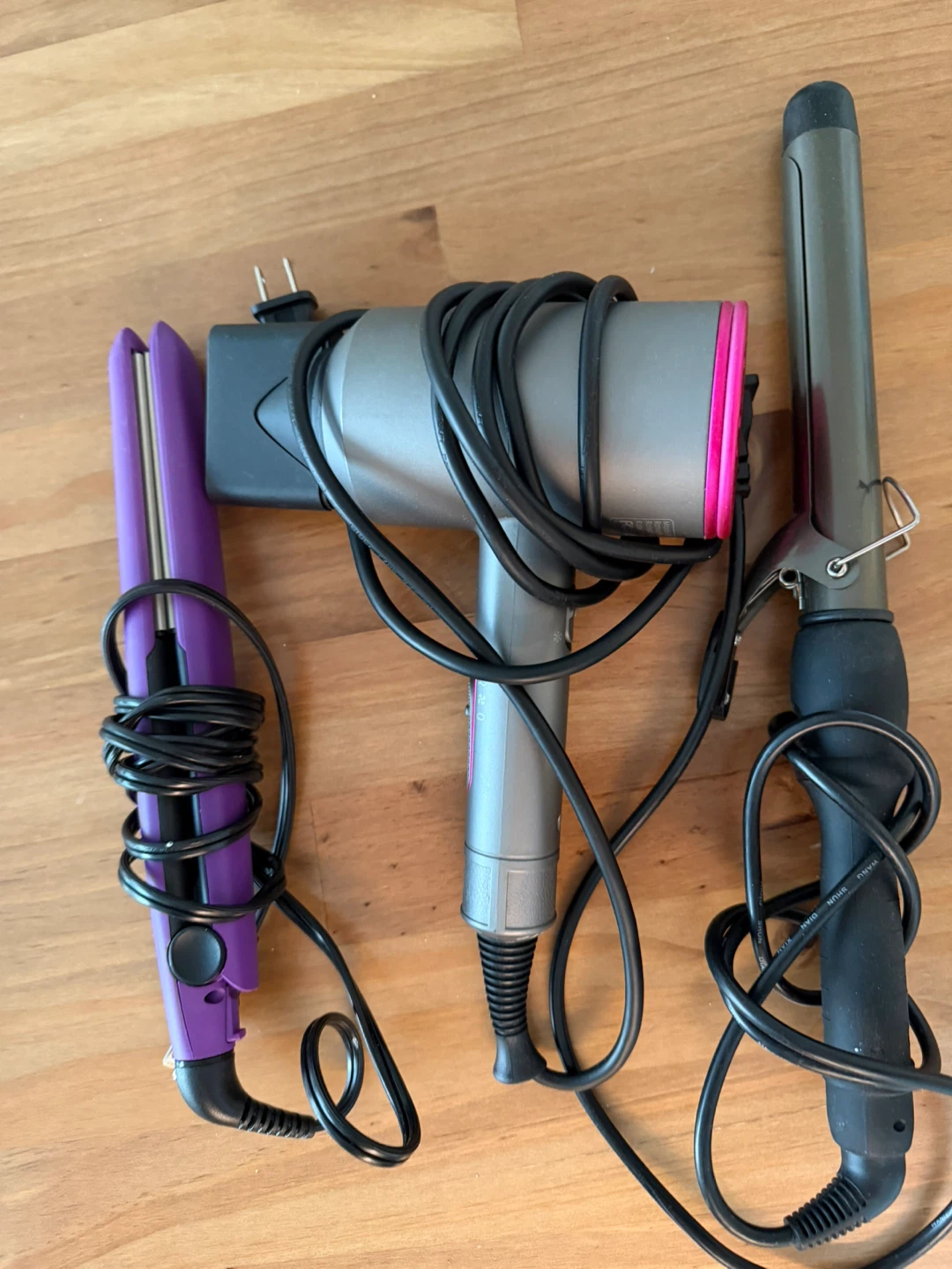 Hair Styling Tools Set - Straightener, Dryer, Curler