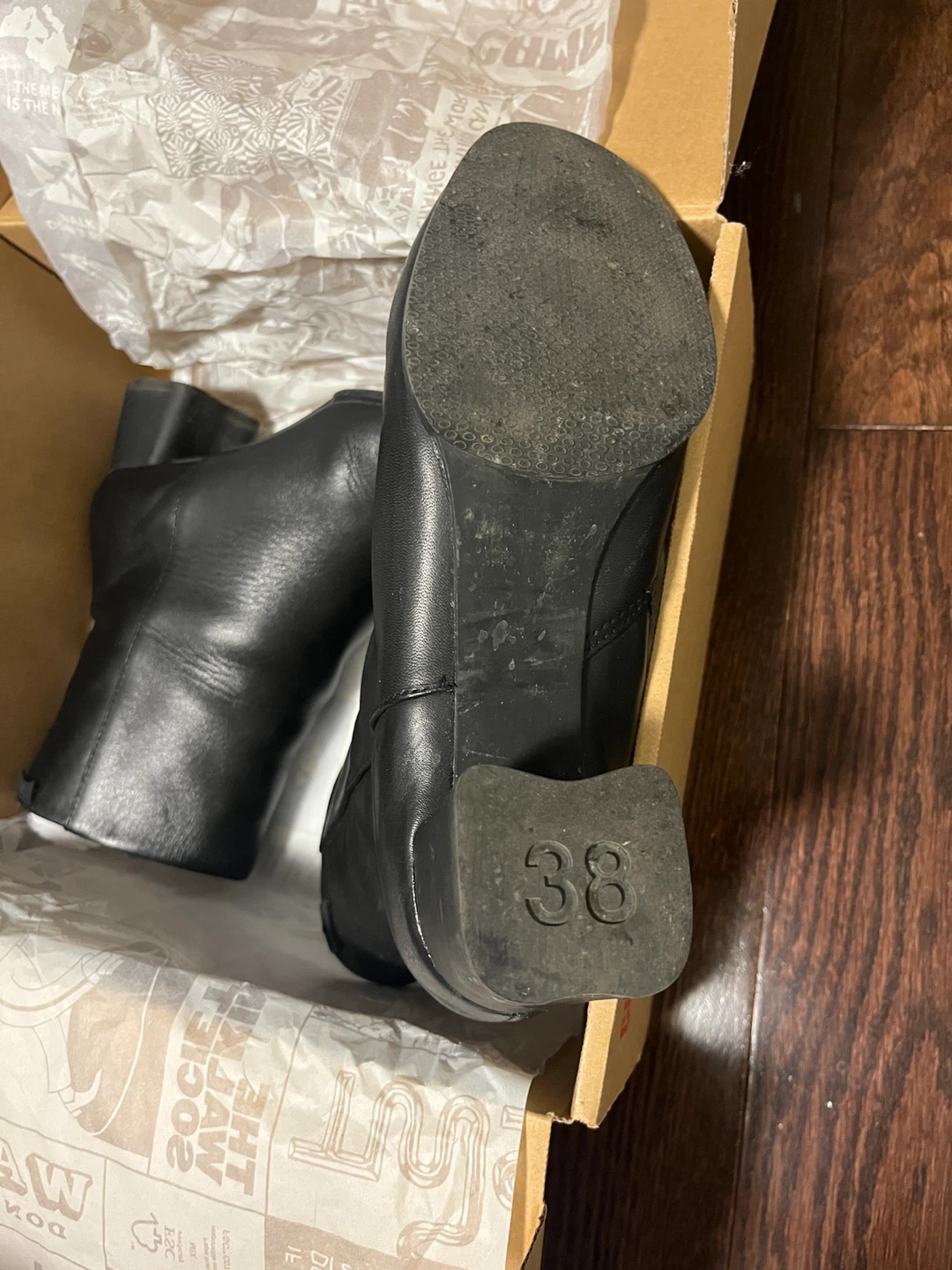 Camper Black Leather Ankle Boots - photo 2