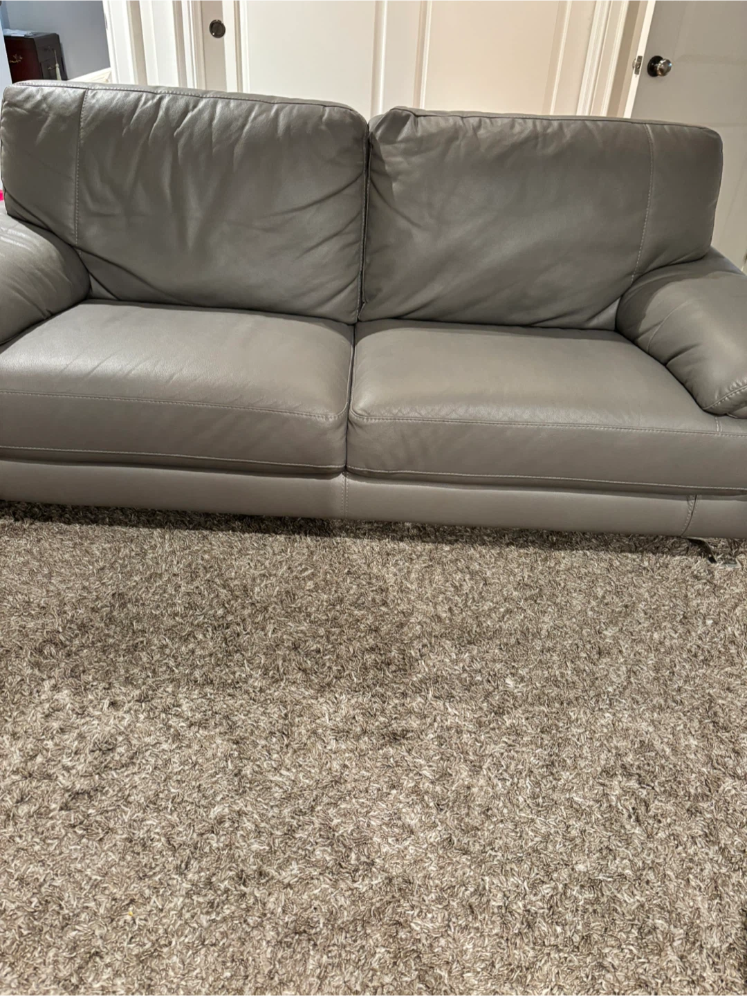 Leather look couch