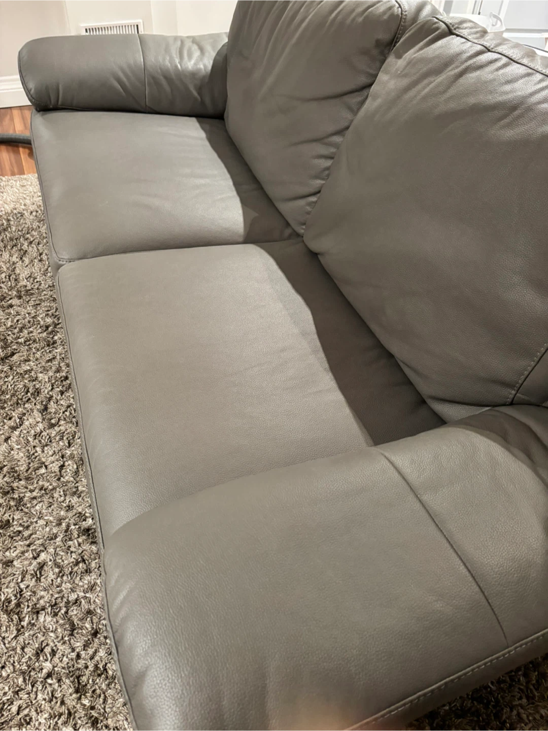 Leather look couch - photo 2
