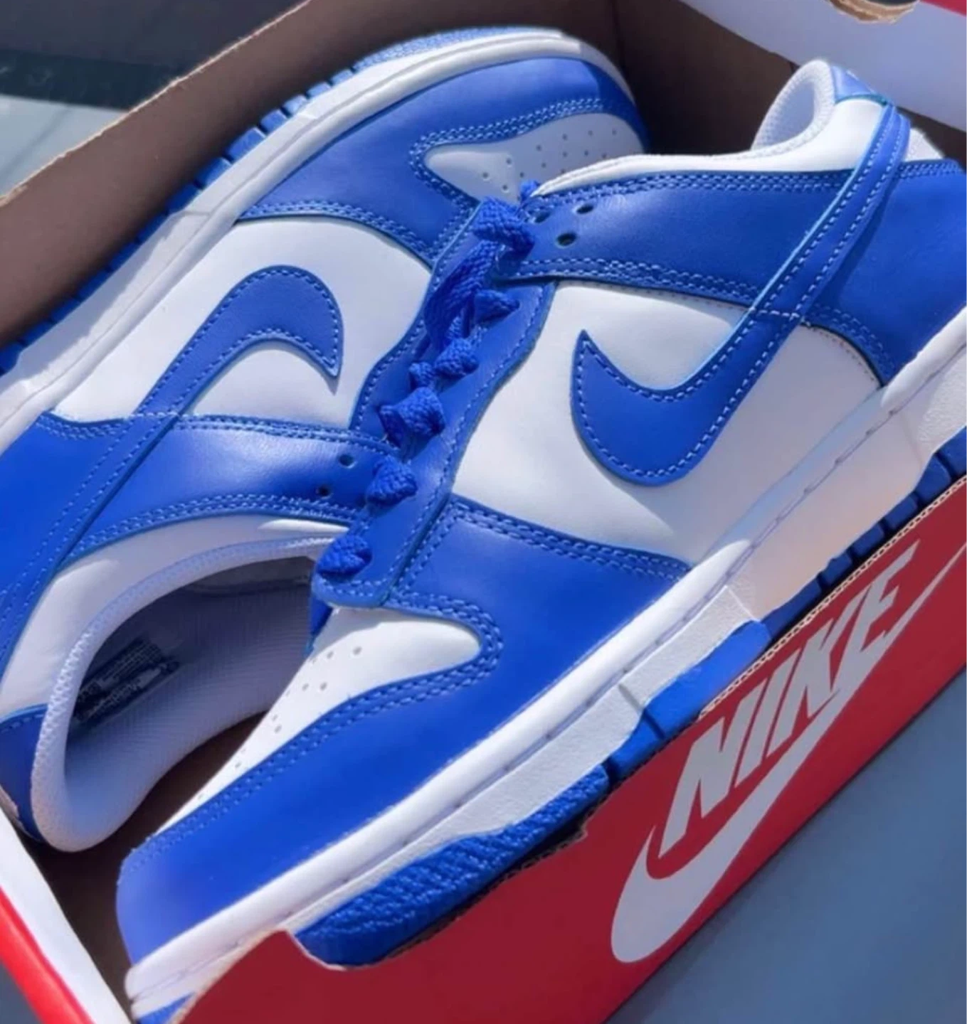 Nike Dunk Low "Kentucky" Blue & White Sneakers
