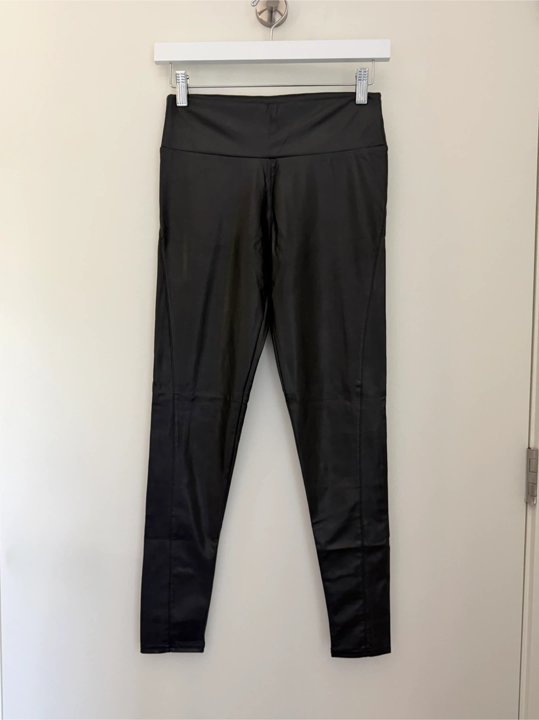 Black Faux Leather Leggings