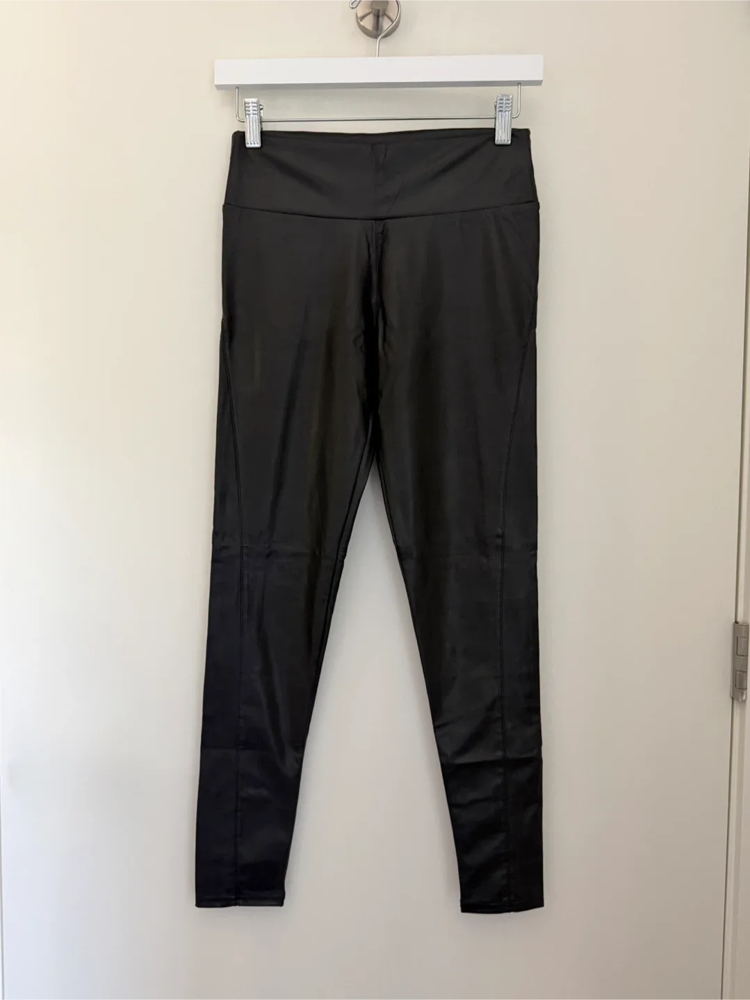 Black Faux Leather Leggings