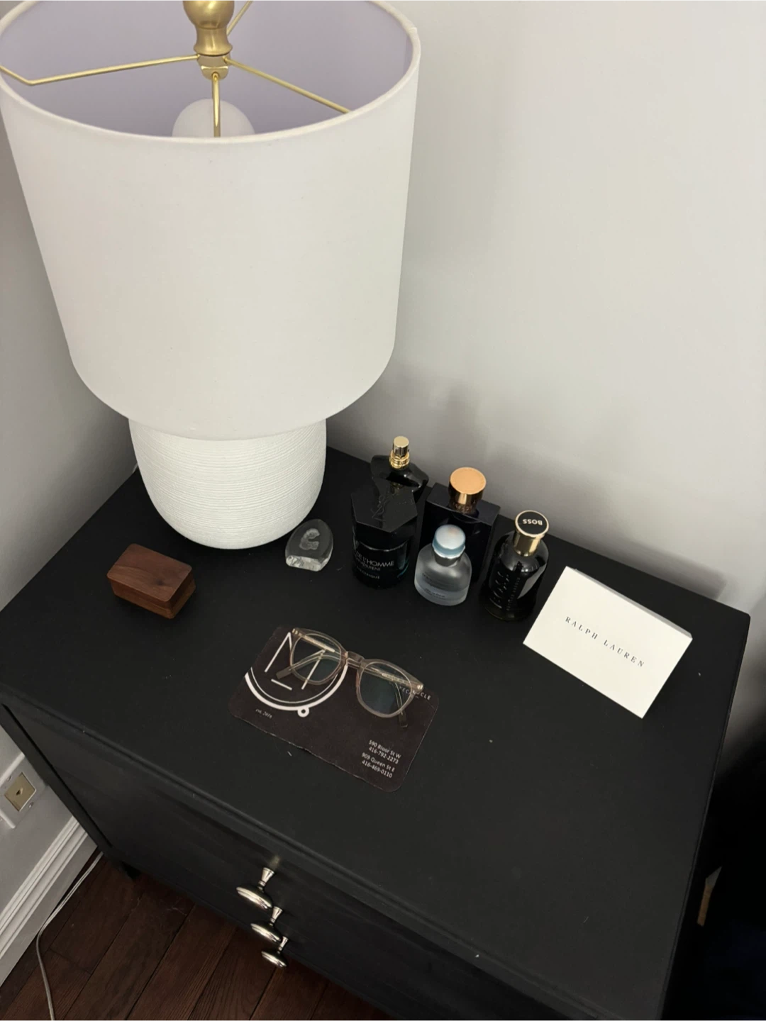 Two Black Solid Wood Night Tables - photo 2