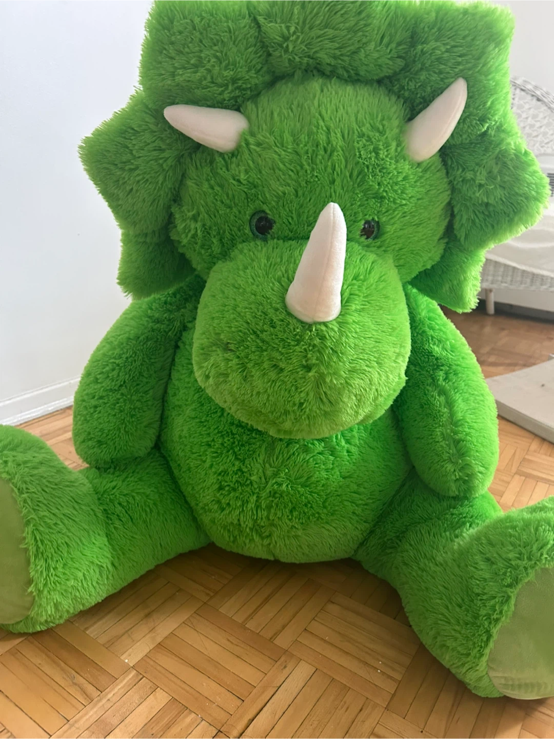 Giant Green Dinosaur Plush Toy - photo 2