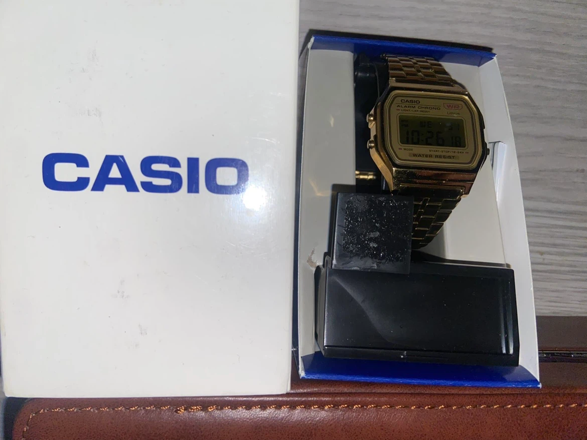 Casio Gold watch and leather case - photo 3