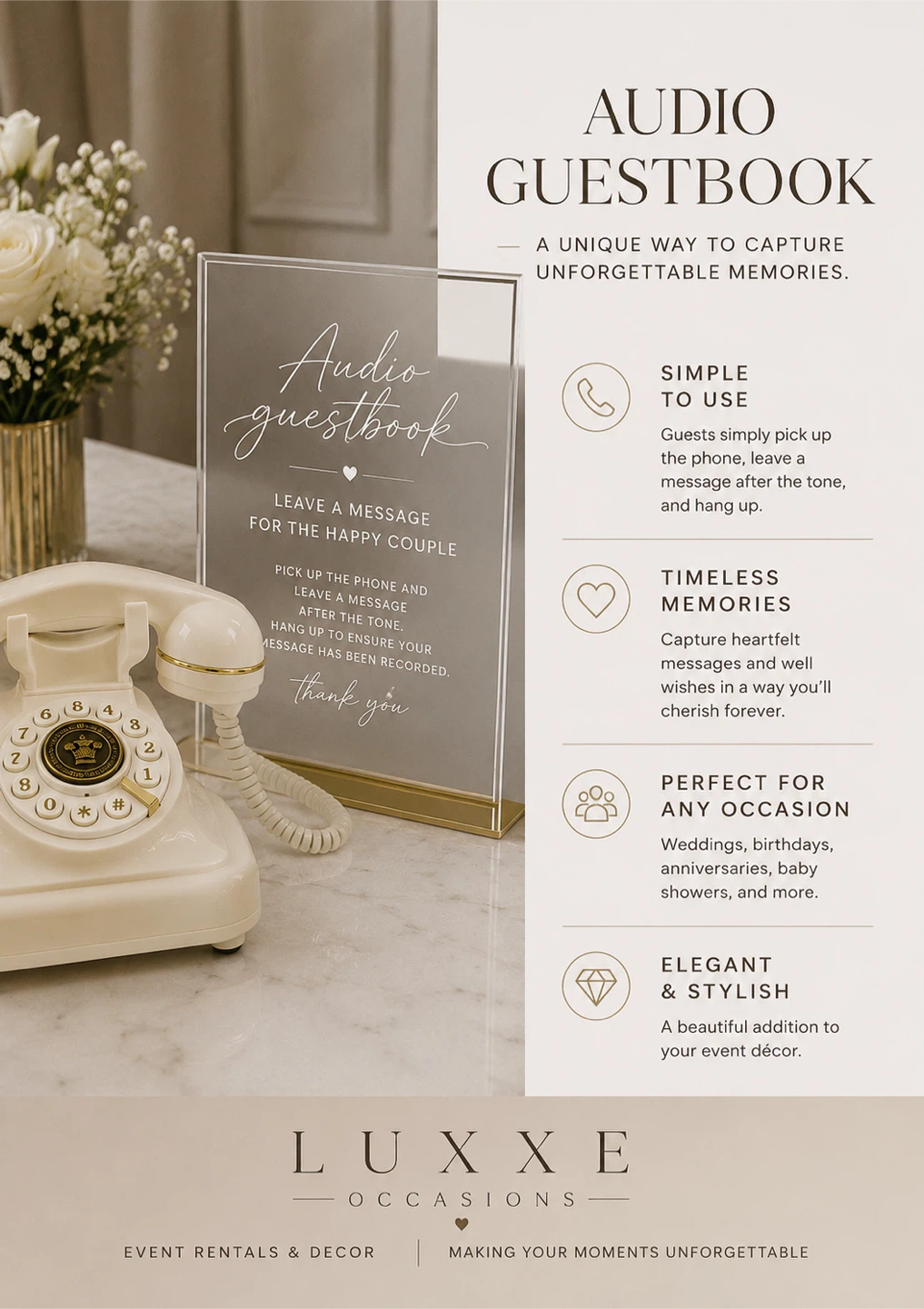 Audio Guest Book Rental 🎙️✨