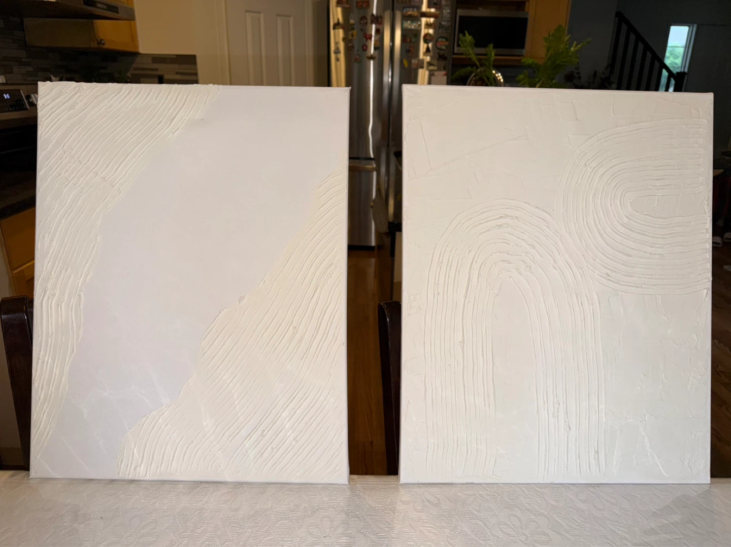 Textured Organic Wall Art Canvas Set (2 pcs) - photo 2