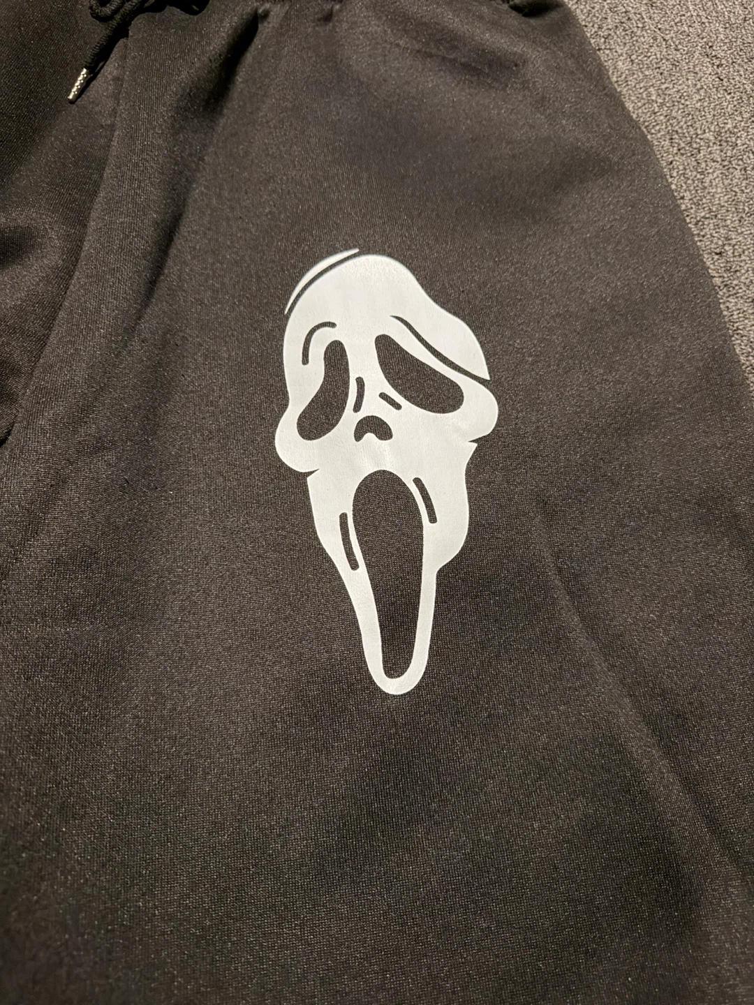 Black Joggers "Scream" Graphic Print XXXL - photo 2