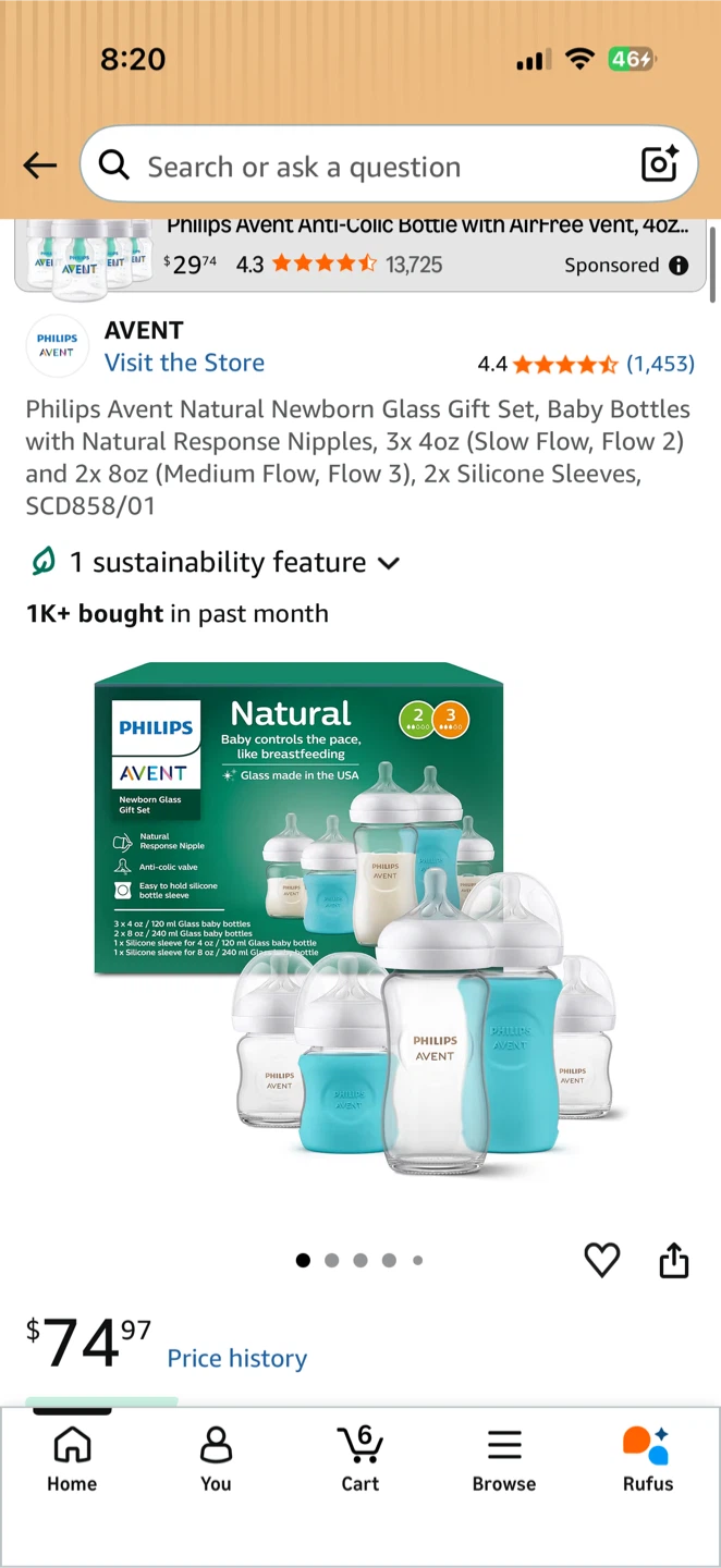 Philips Avent Glass Baby Bottles - photo 2