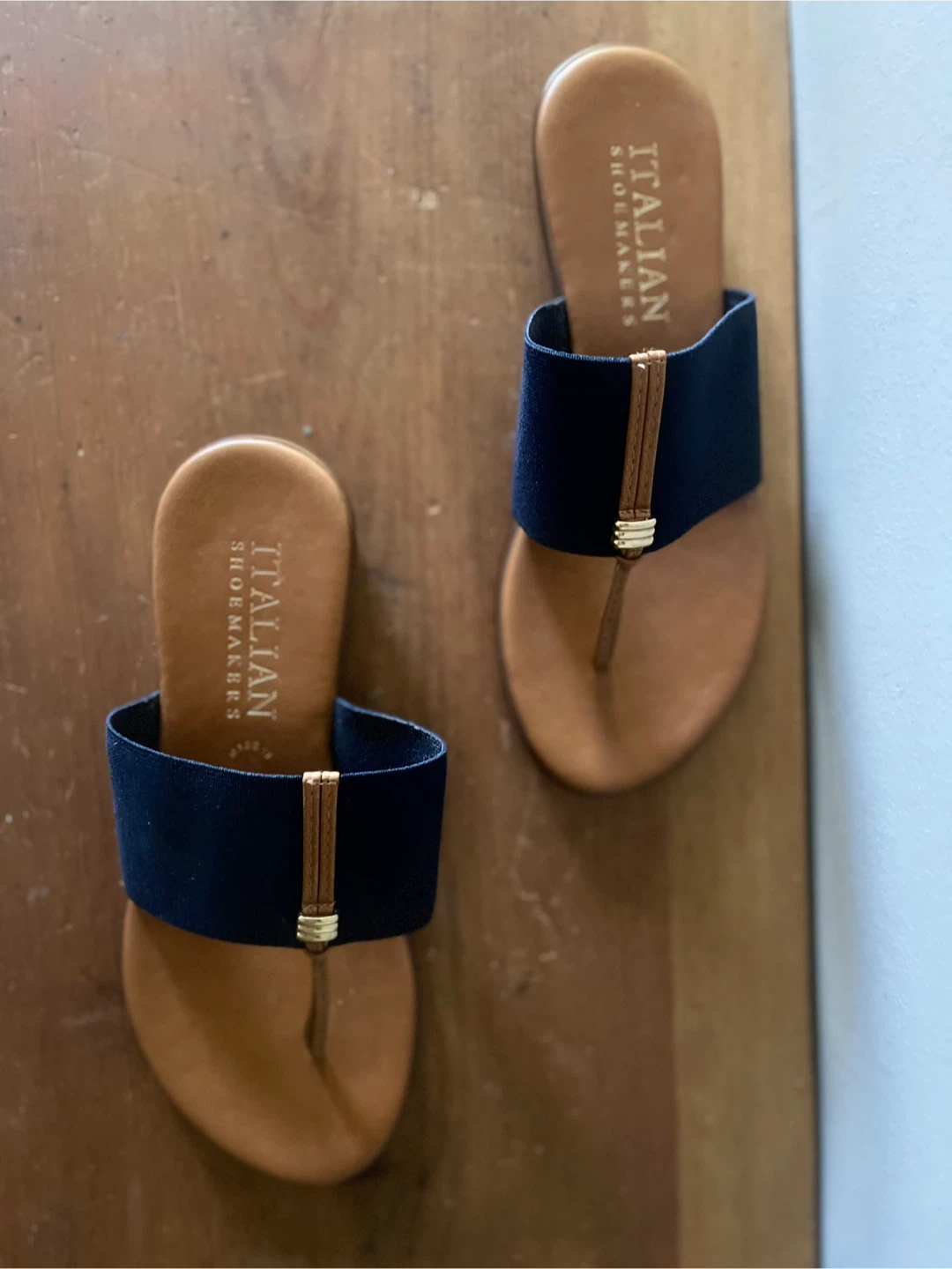 Italian Shoemakers Navy Blue Comfort Sandals - photo 2