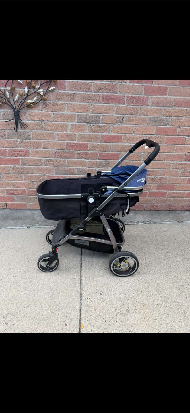 Convertible Baby Bed Stroller to Normal Stroller