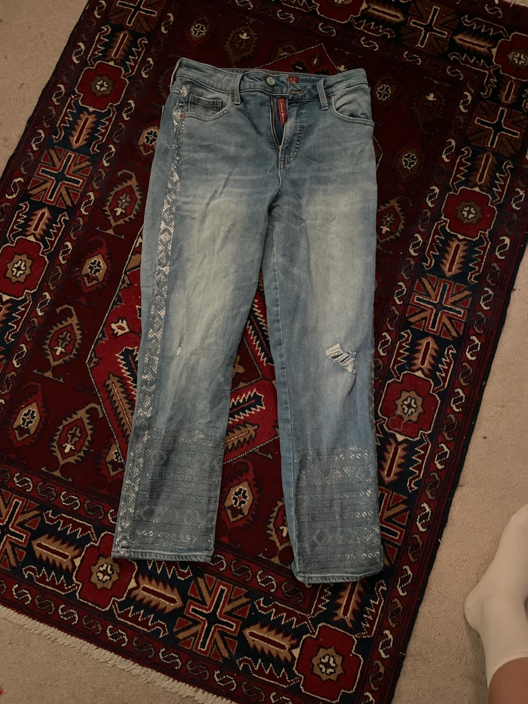 Lucky Brand Jeans with Embellished Pockets