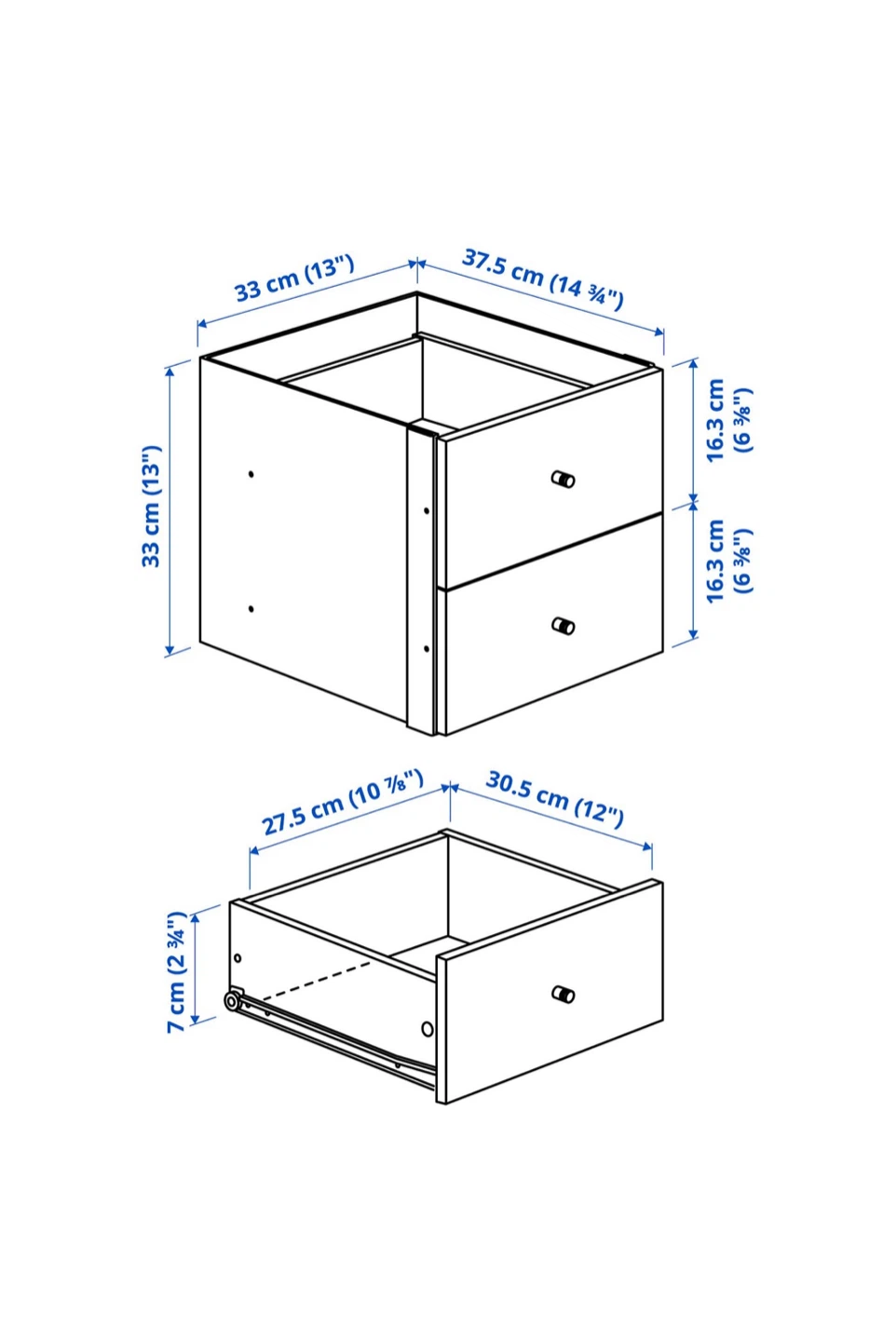 IKEA KALLAX Shelf Unit with 4 Drawers - photo 4