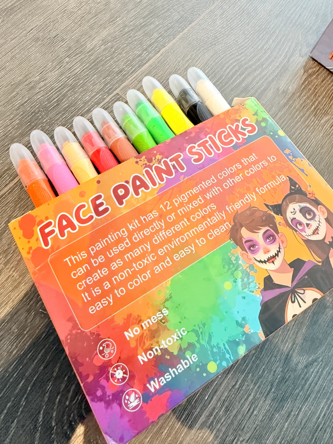 Face Paint Sticks - 12 Pigmented Colors