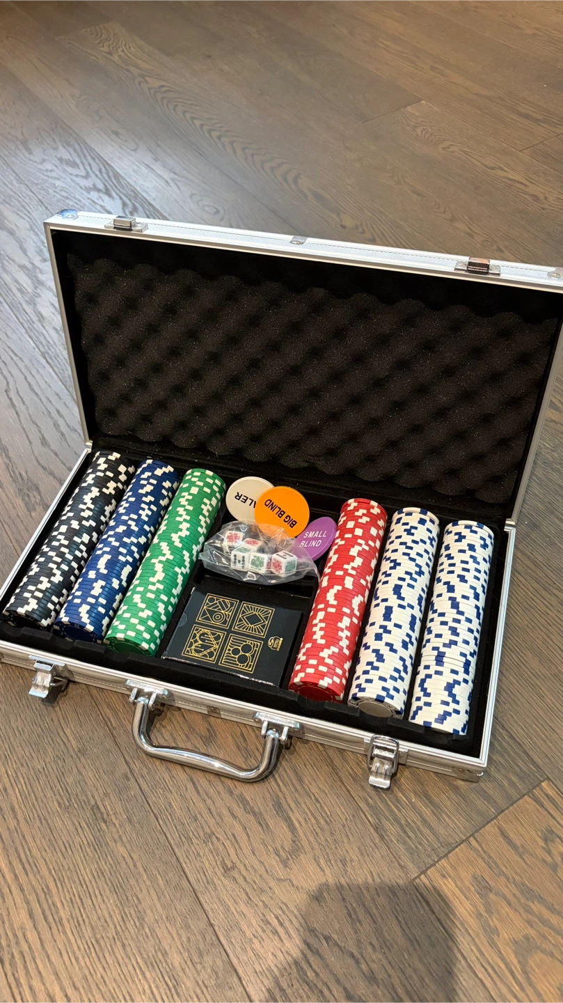 Poker Chip Set with Case