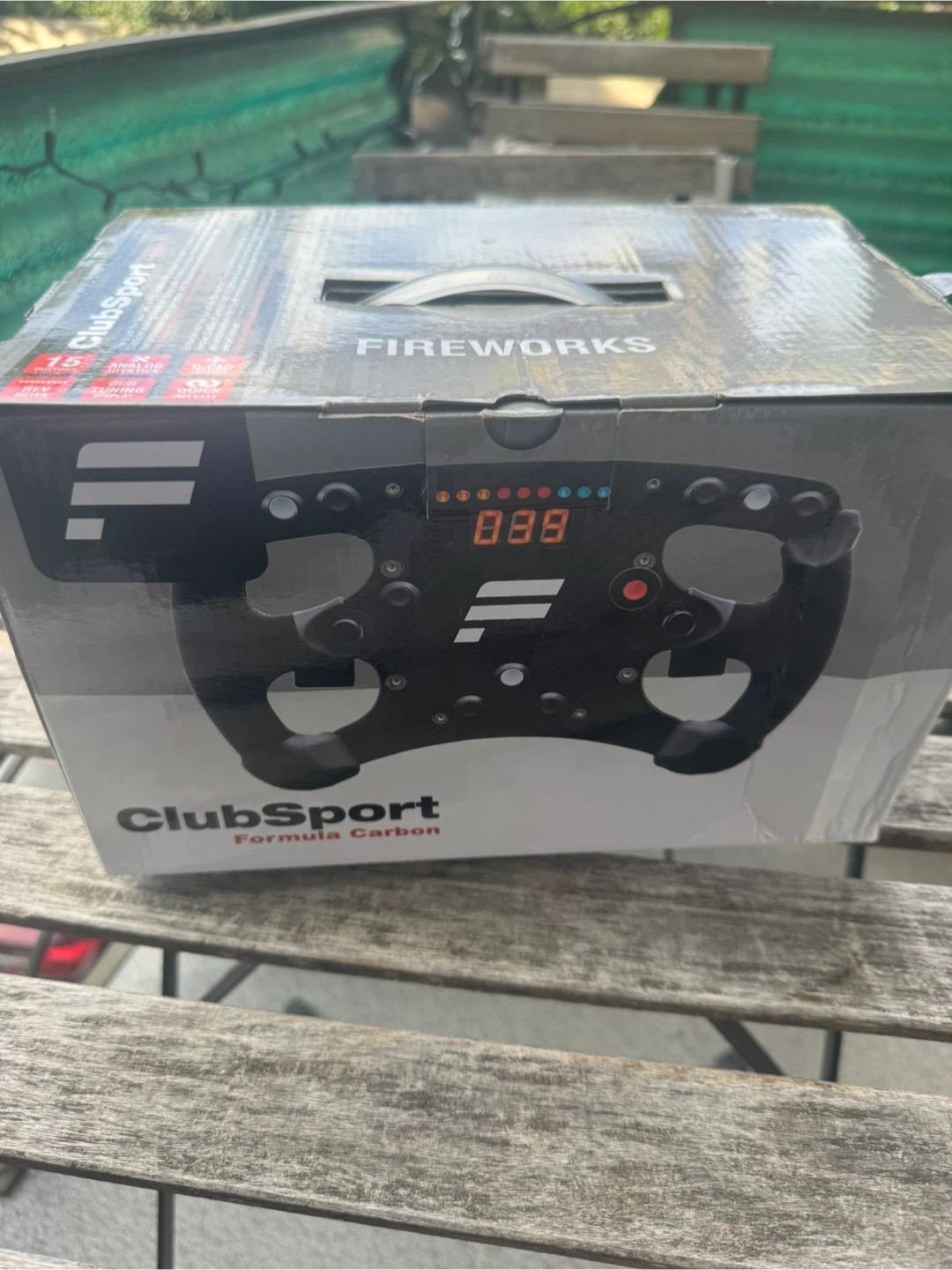 Fanatec ClubSport Formula Carbon Steering Wheel and base - photo 2