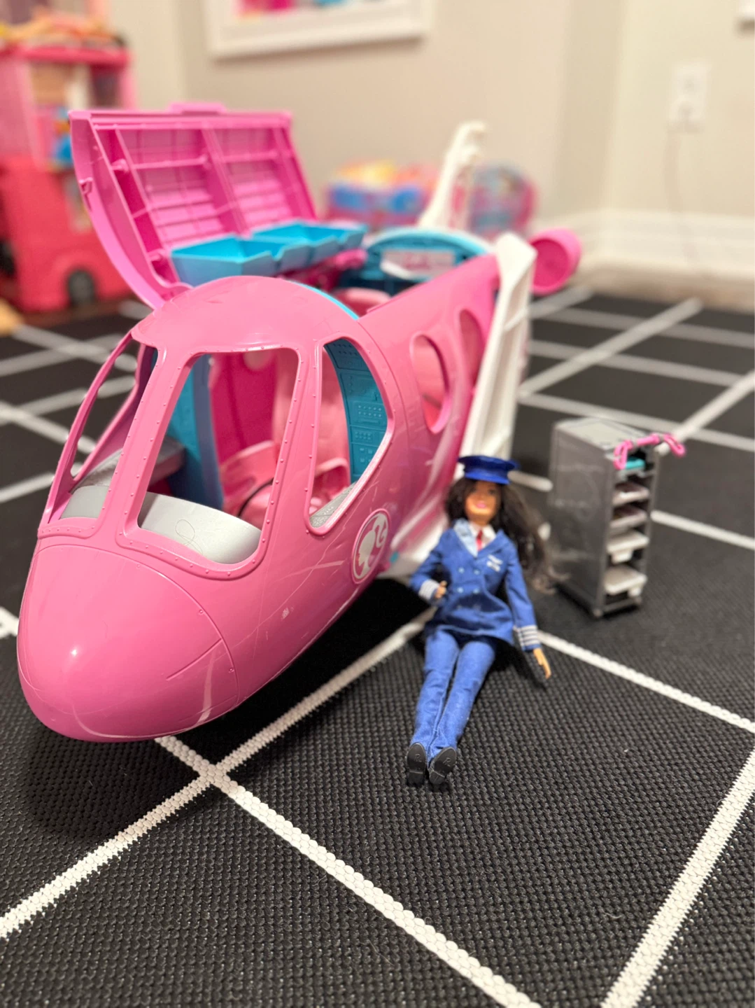 Barbie Airplane Playset with Pilot Doll